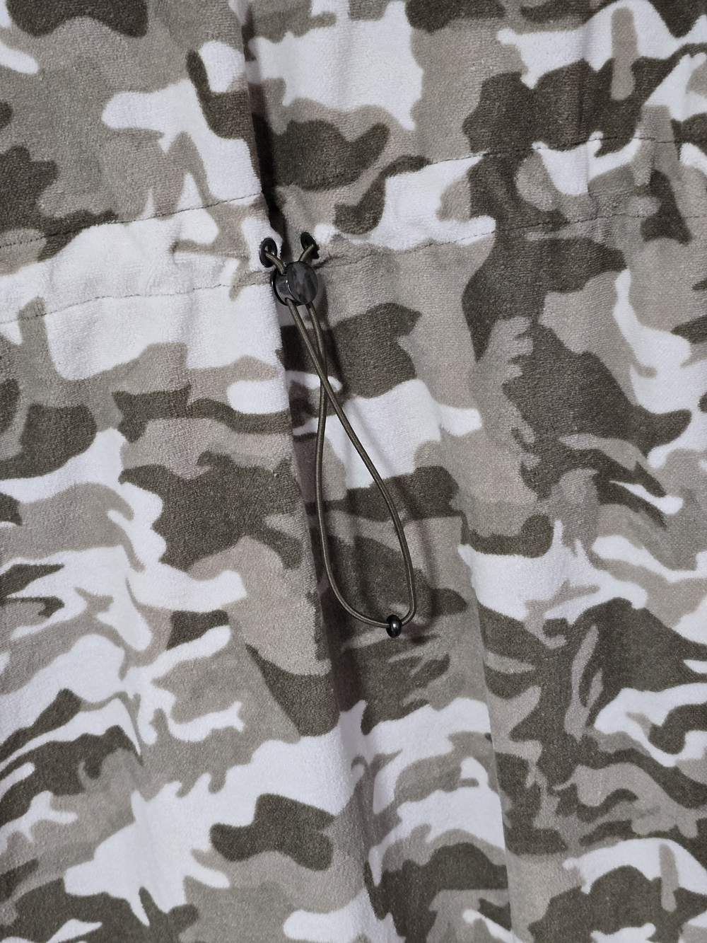 Lug Skipper Coverup Hooded Romper Camo Taupe Terry Cloth Size XL - Picture 9 of 10